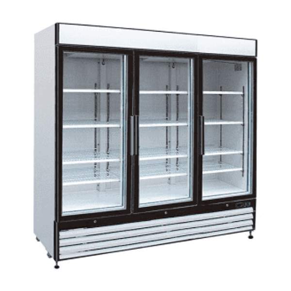 A picture of the refrigerator display case